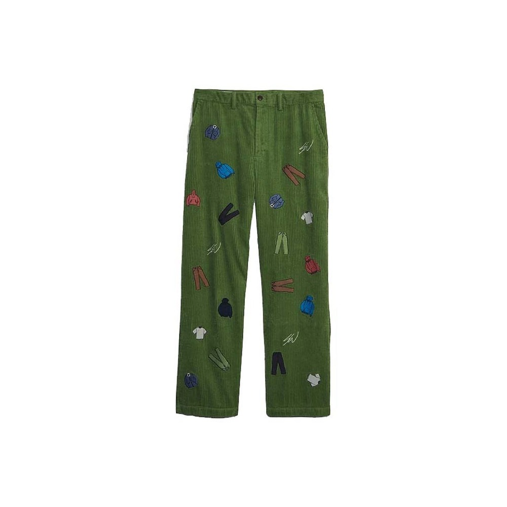 GAP Men's Re-Issue x Sean Wotherspoon Embroidered Corduroy Pants Size 36x34 - Picture 7 of 7